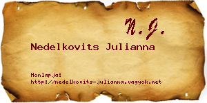 Nedelkovits Julianna névjegykártya