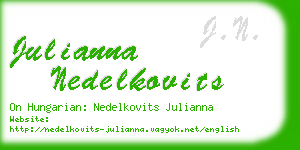 julianna nedelkovits business card